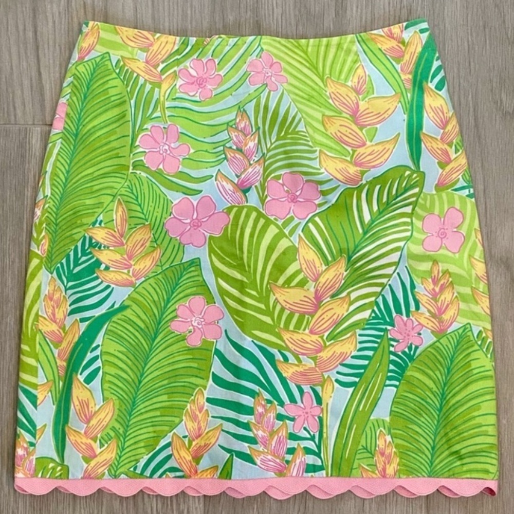 Lilly Pulitzer Botanical Garden Skirt VTG